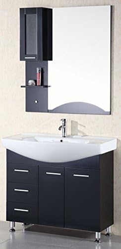 Design Element Sierra Single Drop-In Sink Vanity Set, 40-Inch