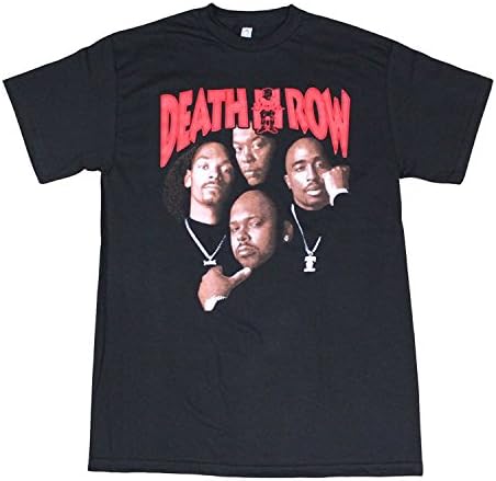 Death Row Records Tupac Dre Poster Men39;s T-Shirt Black