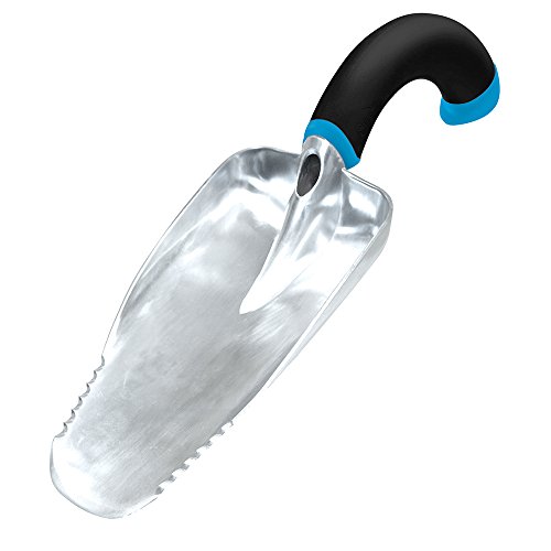 Radius Garden 10601 Ergonomic Aluminum Hand Scooper, Blue