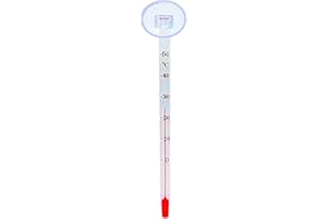 LJHNBA Aquarium Thermometer Liquid-in-Glass-Screen Floating Type Household Thermometer for Glass Containers Aquarium Thermometer
