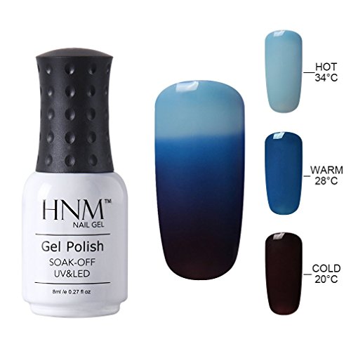 HNM Thermal Temperature Color Changing Gel Nail Polish Soak Off UV LED Nail Lacquer 4209 8ml HNM Thermal Temperature Color Changing Gel Nail Polish Soak Off UV LED Nail Lacquer 4209 8ml