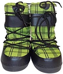 Cold Front Full Moon Youth Boys Green/Black Lace Up Nylon Winter Snow Boots