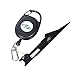 SF 2 in 1 Fly Fishing Angler Accessories Knot Tying Tool Silver with Retractor
