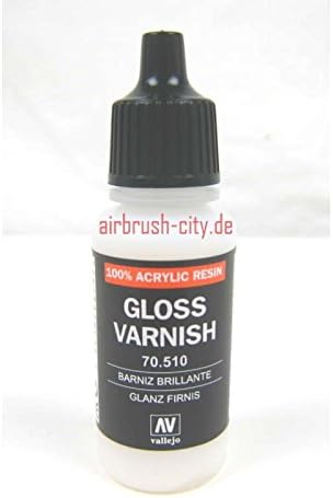 Vallejo Gloss Varnish, Water-Based Acrylic Finish for Art Projects 18 ml, Clear, Ideal for Protecting Paintings and Miniatures - Image 3