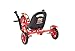 Mobo Tot Disney Pixar Cars- Lightning McQueen: A Toddler's Ergonomic Three Wheeled Cruiser Ride On, Red