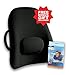 ObusForme Ergonomic Lowback Backrest Support with Strap and Adjustable Lumbar Cushion - Free Inflatable Travel Pillow - Relieves Back, Neck Pain, Sciatica & Muscle Ache