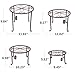 AISHN Metal Plant Stand 4 in 1 Potted Irons Planter Supports Floor Flower Pot Round Rack Display with Scroll Pattern Perfect for Home, Garden, Patiothumb 4