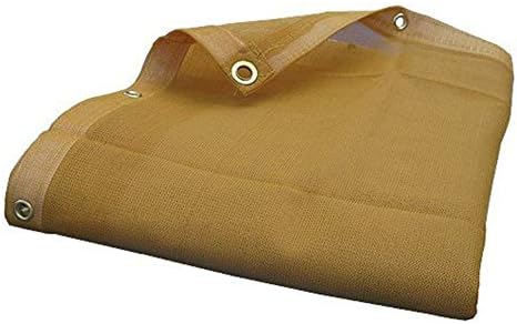 DAY STAR SHADES 15X20 (Beige) HD Mesh Tarp Net Sun Shade Fence Screen Patio Canopy Top