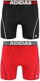 adidas Men’s Sport Performance ClimaCool Boxer Brief Underwear (2 Pack)