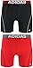 adidas Men's Sport Performance Climacool Boxer Brief Underwear (2-Pack), Black/Real Red Real Red/Black, Large
