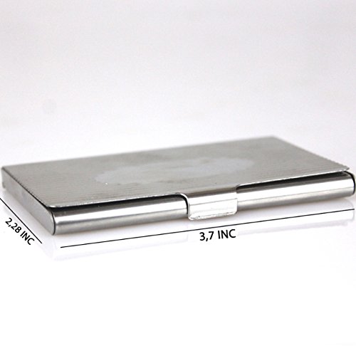 Business Card Holder - Case Stainless Steel Metal Name Card Holder Wallet Case/Organizer Men and Women, Ultra Slim and Thin