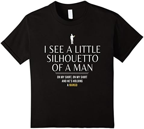 Kids I See A Little Silhouetto Of A Man Mango Shirt 4 Black