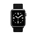 amBand Compatible for Apple Watch Sport Loop Band 42mm, Lightweight Breathable Nylon Replacement Band for Apple Watch Series 1, Series 2, Series 3, Sport, Edition-Dark Black
