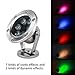JSN&PC LED Underwater Lights 18W RGB Color Changing with RF Remote Controller & IP68 Waterproof Joint for Party Swimming Pool Fountain Water Rockery Grass Land
