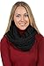 BASICO Charcoal Gray Infinity Scarf for Women Winter Chunky Knitted Scarves Warm Circle Cable Loop