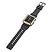 Apple Watch Case,[Simpeak] Rugged Protective Case with Strap Bands and Matte Screen Protector for 42mm Apple Watch Black-Gold