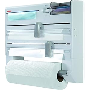 Leifheit Parat Plus ComfortLine-serie, wandrolhouder, voor elke keuken, beproefde snijrol voor aluminium en transparante…