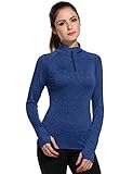 Meaneor Women's Workout Tee Long Sleeve Running Gym Sports T-Shirt Fast Dry
