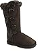 Girl's kids Lovely 4-Buttons Fur-Lined Snow Warm Winter Knee High Boots