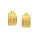 Casual Twisted Grooved Cable Rope Stripe Wide Half Hoop Clip On Earrings For Women Non Pierced Ears Gold Tone Plated