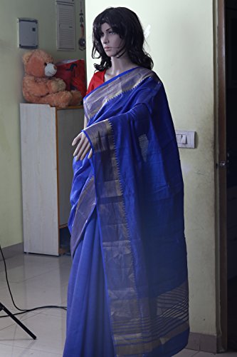 Raw Tashar Mangal Giri - Bengal Handloom Saree - Image 2