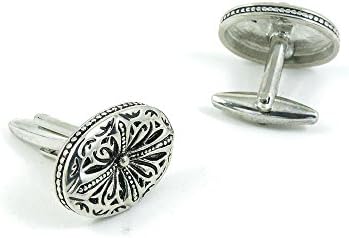 50 Pairs Cufflinks Cuff Links Fashion Mens Boys Jewelry Wedding Party Favors Gift YXF028 Retro Roman Cross Ovral