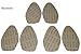 3 Pairs of Stick-on Suede Soles with Industrial-Strength Adhesive Backing, for high-Heeled Shoes. Convert Your Favorite Heels to Perfect Dance Shoes or resole Your Old Ones. [SUEDE-LA-3pk-black-r01]