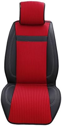 Vintage Automotive Car Seat Covers Full Set Red Leather SUV Bucket Seat Split Bench Universal Fit Toyota RAV4 camry highlander tacoma 4Runner prius c v corolla yaris tundra hilux avalon venza