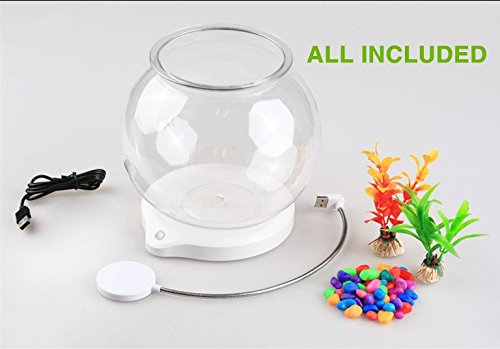 SUNSUN Aquarium Kit Desk Fish Tank Contains 3.5L