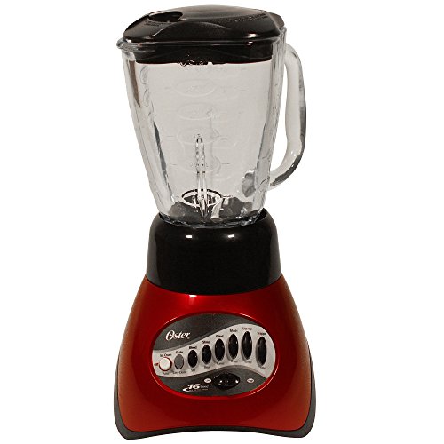 Oster 6845 5Cup Glass Jar 16Speed Blender Metallic Red Pricepulse