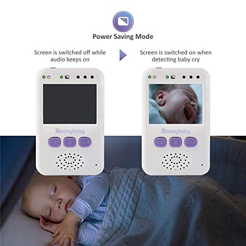 image for Baby Monitor with Camera and Audio by Moonybaby, Long Battery Life, Lo