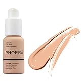 Ownest Matte Oil Control Concealer Foundation Cream,Long Lasting Waterproof Matte Liquid Phoera Foundation,103 Warm peach-30ml