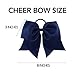 Large Christmas Cheer Bows Ponytail Holder Girls Elastic Hair Ties 8