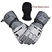 CAMYOD Men Ski Gloves, Winter Warm Waterproof Breathable Snow Gloves with Balaclava Set for Snowboard, Snowmobile in Cold Weather.