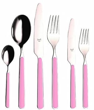 Mepra 10P722036 - Cubertería especial unificada, color rosa: Amazon.es: Hogar