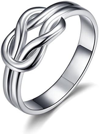925 Sterling Silver Ring High Polish Infinity Symbol Tarnish Resistant Comfort Fit Wedding Band Ring