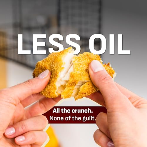 T-fal Freidora de aire por infrarrojos, 2 veces más rápida que el calentamiento tradicional*, Combo de deshidratador de freidora de aire grande, 8 funciones de cocción, ventana con luz, tecnología sin vibración, Apta para lavavajillas, 1800 W, negra