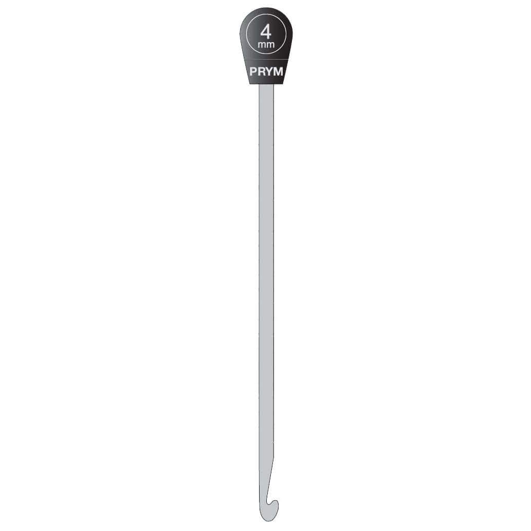 Prym - Tunisian Aluminium (30cm, 4.00mm) Wool Crochet Hook - 1 Unit