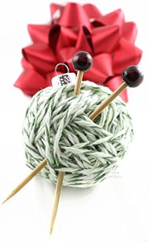 Yarn Ball Christmas Ornament Gift for Knitters Handmade Christmas Tree Decoration