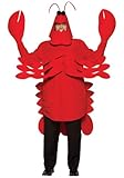 Rasta Imposta Lightweight Lobster Costume, Red, One Size