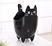 123Arts Cute Cartoon Cat ABS Table Bathroom Trash Can Storage Bucket