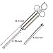 Less Like 304 Stainless Steel Meat Injector Kit with 2-oz Large Capacity Seasoning Injector Syringe and 2 Professional Marinade Needles