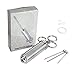 Lingstar Stainless Steel Condiment Syringe Meat Injector Kit for Grill Barbecue with 3 Injector Needles Silvery
