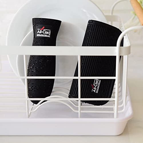 AllClad Premium Ribbed Textured Silicone Grip Cookware Set, Thick