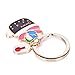 JUNKE 4 PCS Succulent Cactus Pot Keychain Novelty Metal Cute Plant Shape Keyring Charmed Gifts for Kids Women Girls Boys