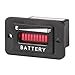 AIMILAR 48V LED Battery Indicator - Battery Charge Discharge Gauge Meter for Lead-Acid Battery Motorcycle Golf Cart Car Jet Ski (48V)