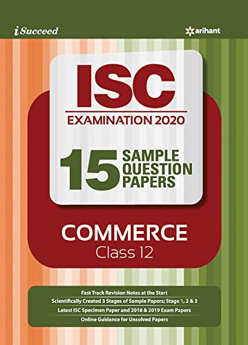 i-succeed 15 Question sample Papers ISC Commerce class 12 2019-2020 i-succeed 15 Question sample Papers ISC Commerce class 12 2019-2020