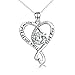 YFN My Heart Belongs to You Necklace Sterling Silver Heart Pendant Women Necklace 18