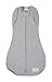 Woombie Convertible Baby Swaddling Blanket I Swaddle Converts to Arms-Free Wearable Blanket for Babies Up to 9 Months, Twilight Heather Grey, 20-25 lbs