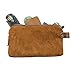 Hide & Drink, Large Rustic All Purpose Dopp Kit Utility Bag for Cords & Chargers, Travel Bag, Multi-Purpose Bag, Full Grain Leather, Handmade, Swayze Suede